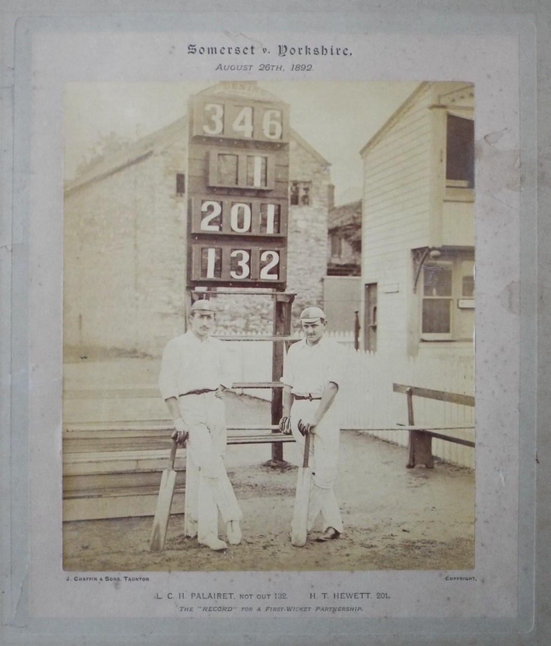Photograph - Somerset v. Yorkshire, August 26th, 1892.