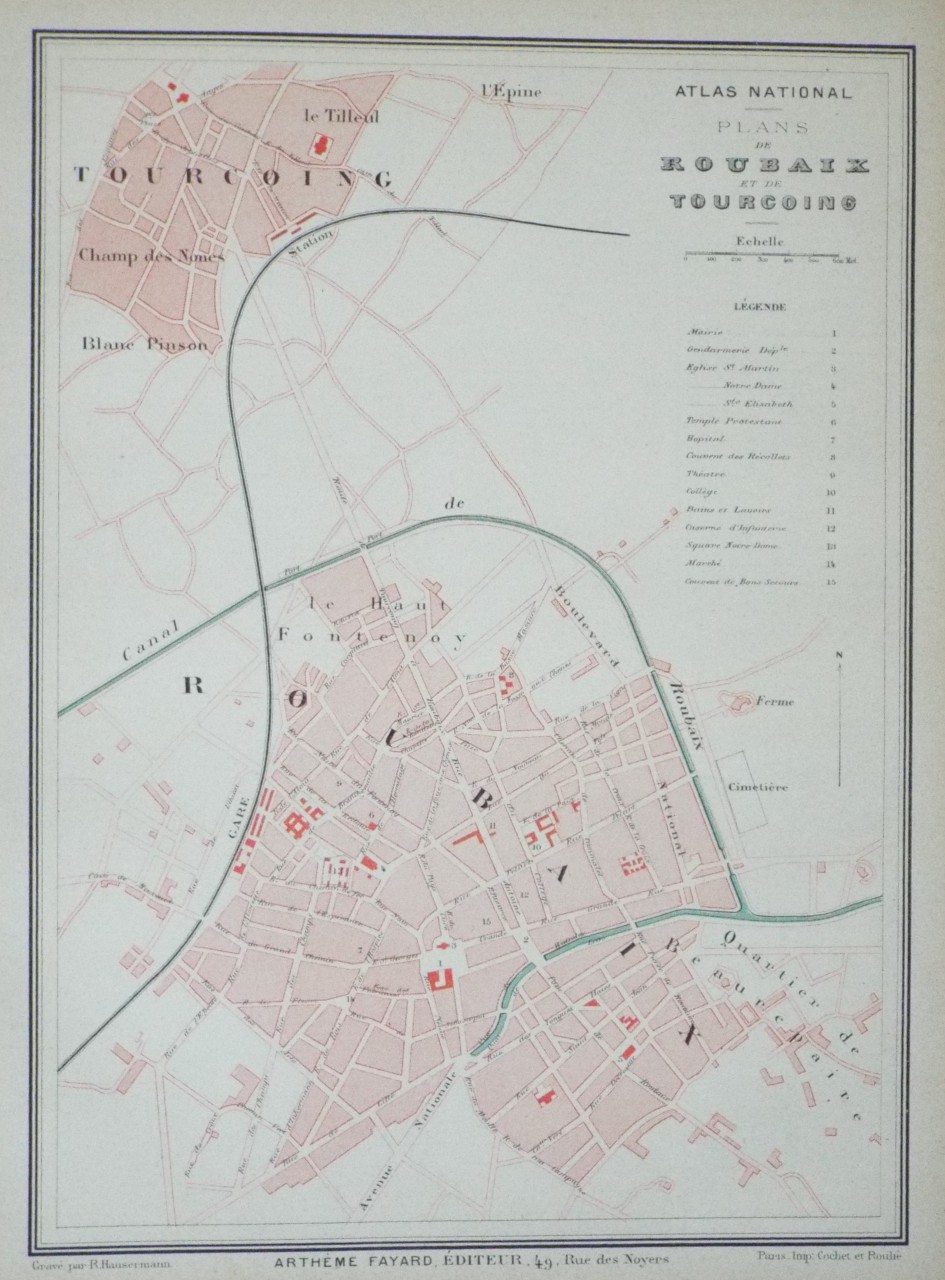 Map of Roubaix - Roubaix