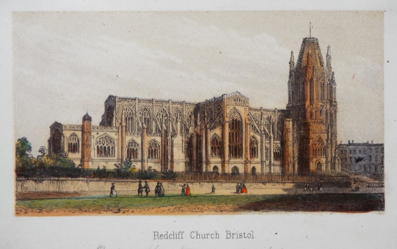 Lithograph - Redcliff Church Bristol.