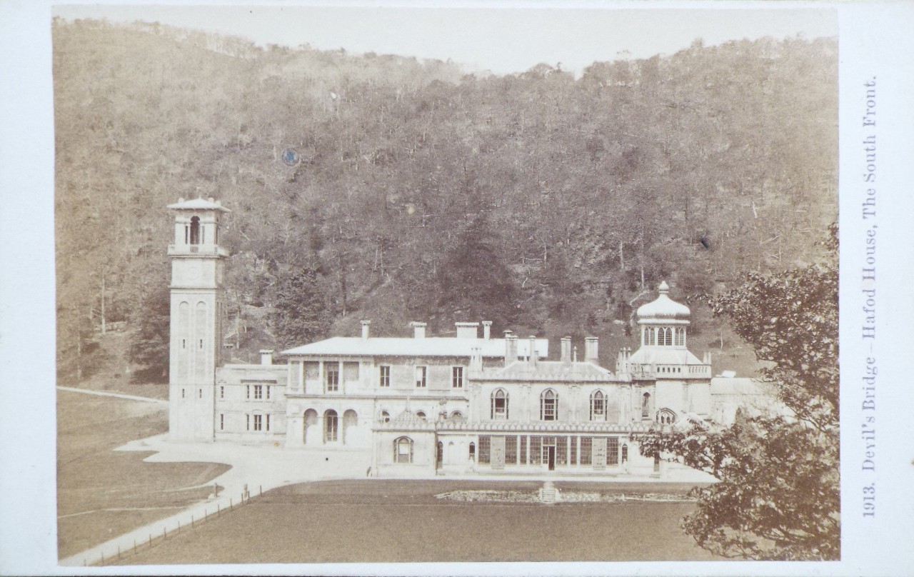 Photograph - Devil's Bridge - Hafod House, The South Front.