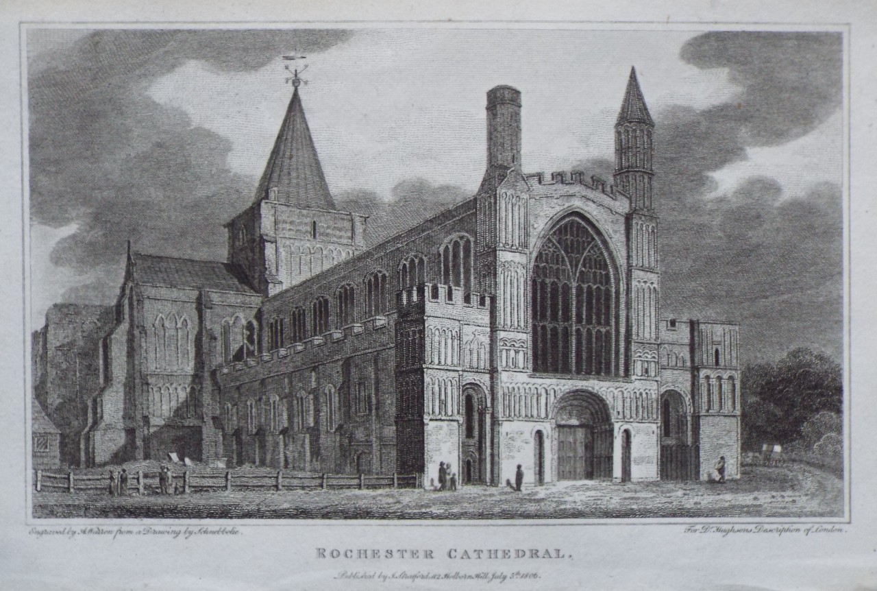 Print - Rochester Cathedral. - Warren