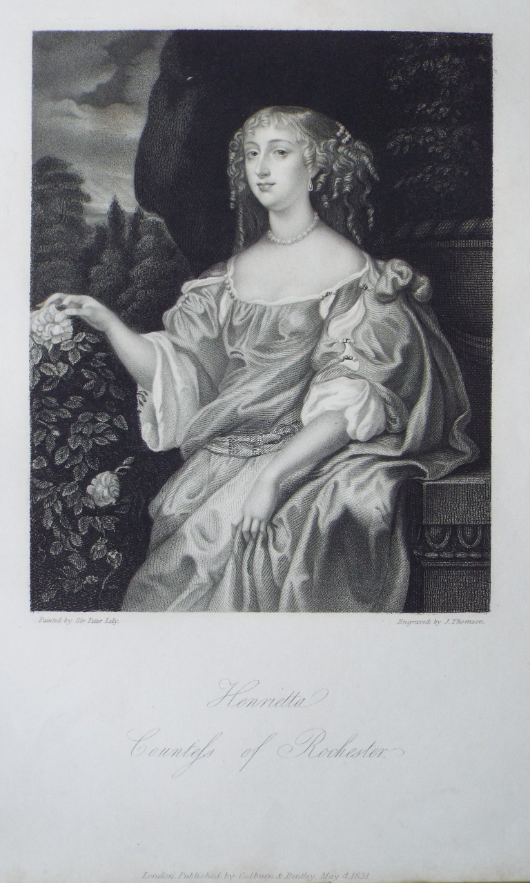 Stipple - Henrietta Countess of Rochester. - Thomson