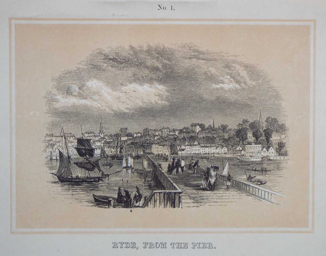 Lithograph - Ryde, from the Pier.