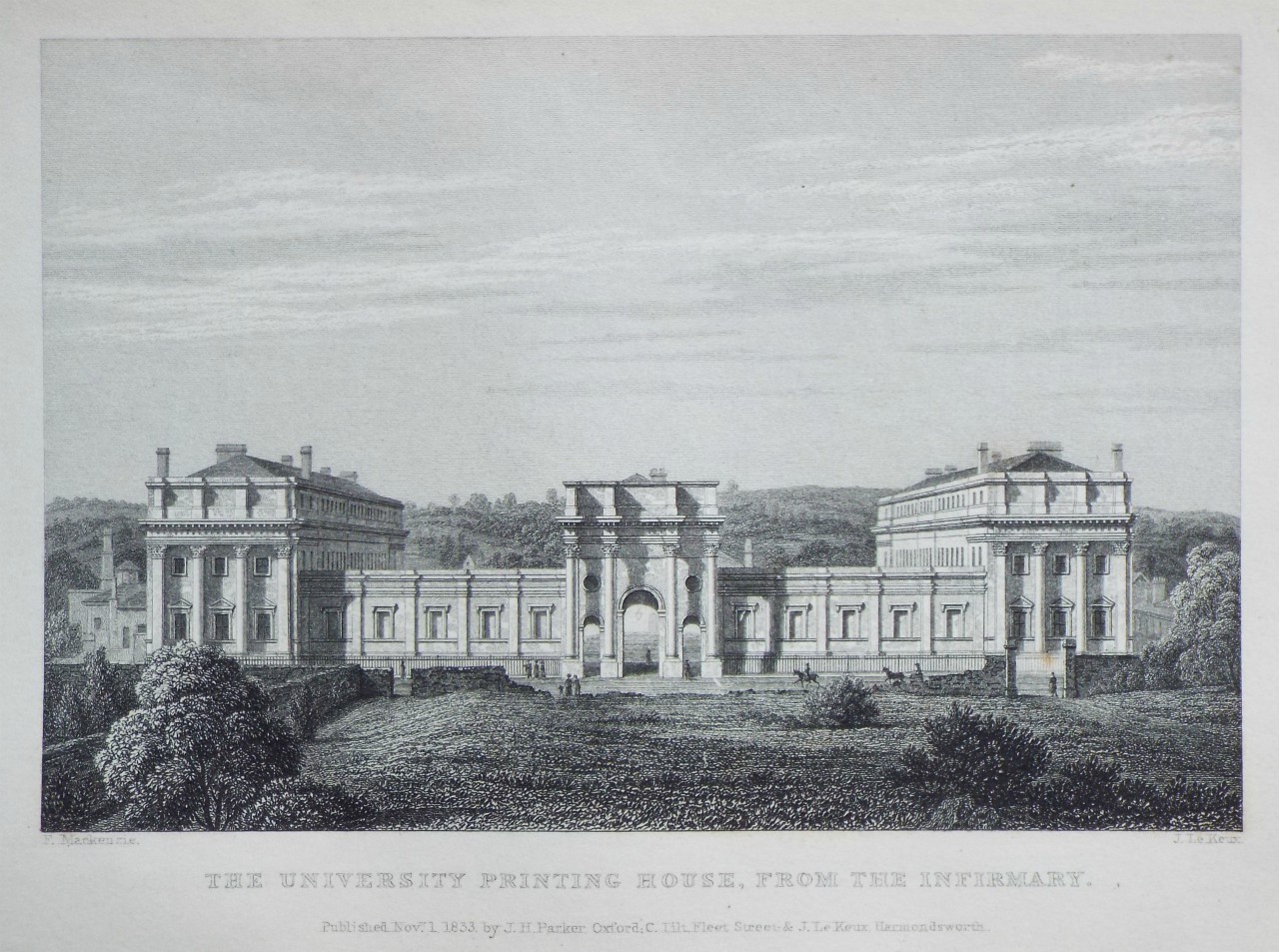 Print - The University Printing House, from the Infirmary. - Le