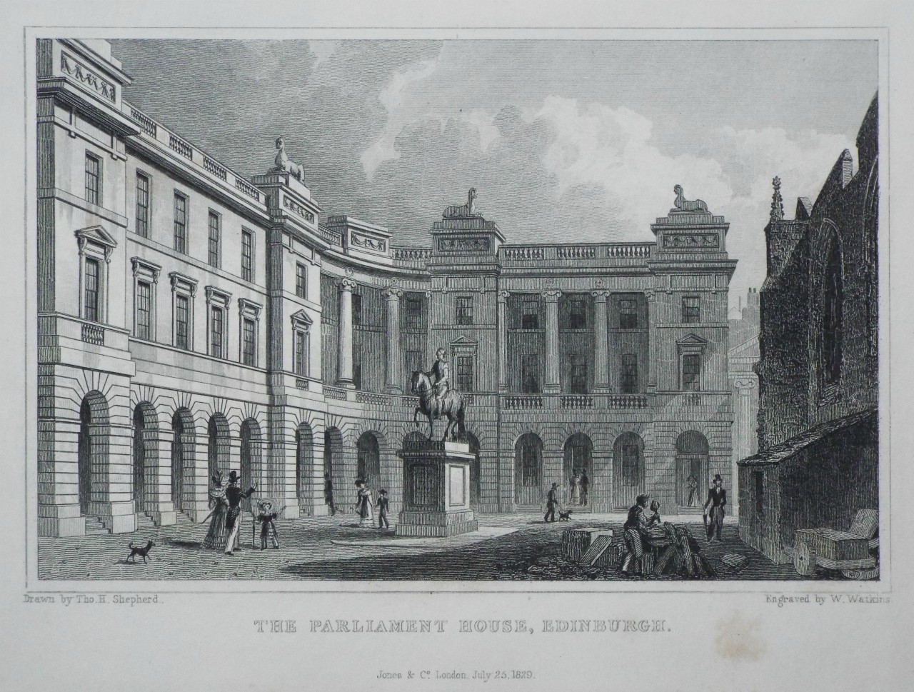 Print - The Parliament House, Edinburgh. - Watkins