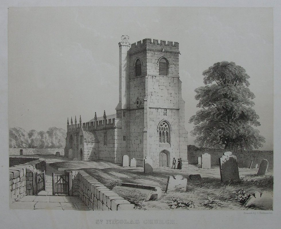 Lithograph - St Nicholas's Church