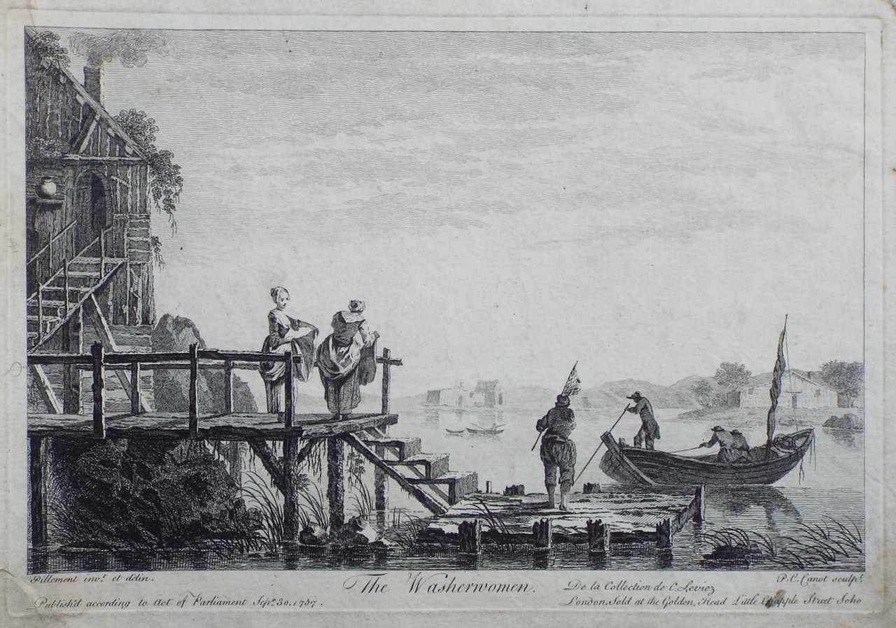 Print - The Washerwomen. - Canot