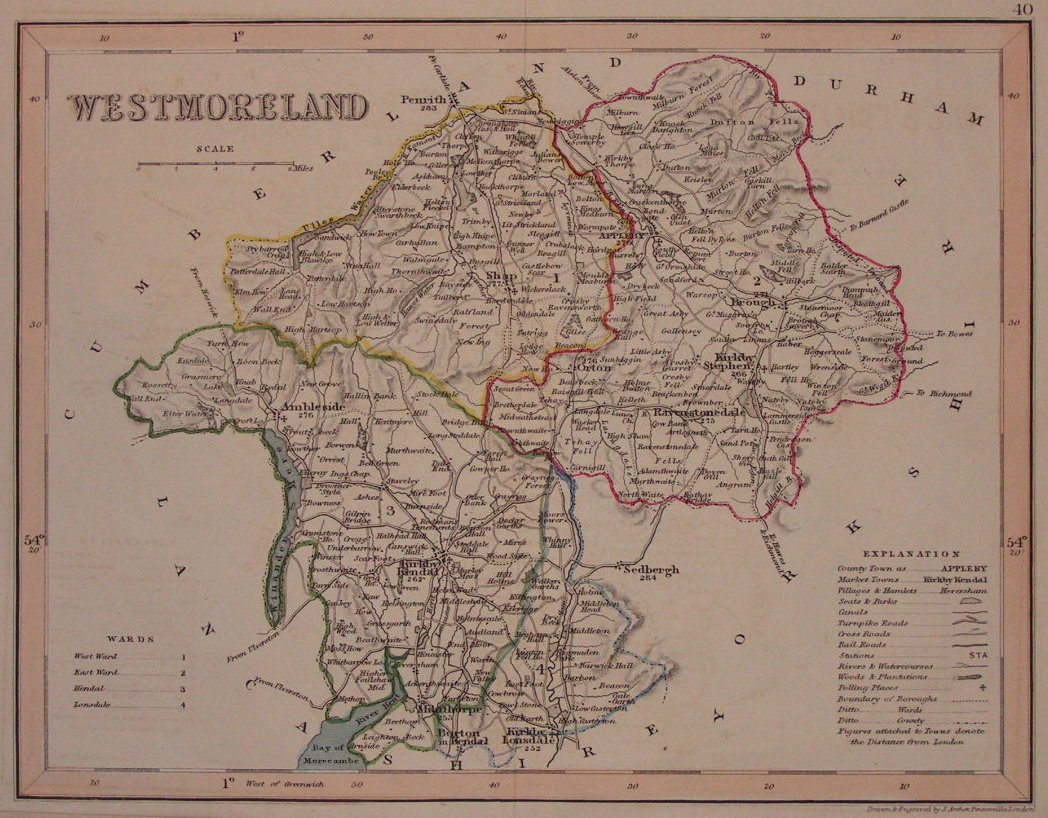 Map of Westmorland - Archer