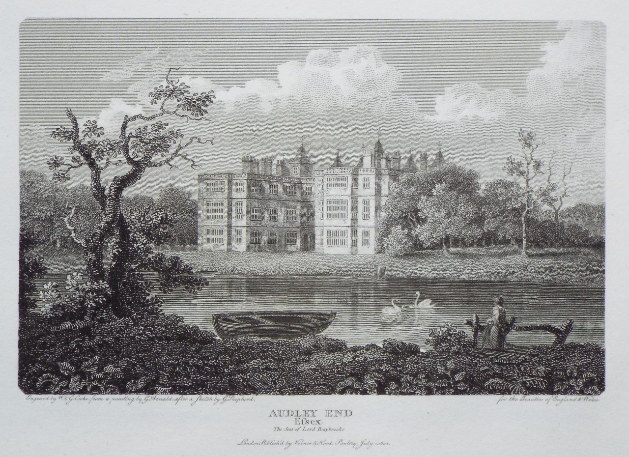 Print - Audley End Essex The Seat of Lord Braybrooke - Cooke