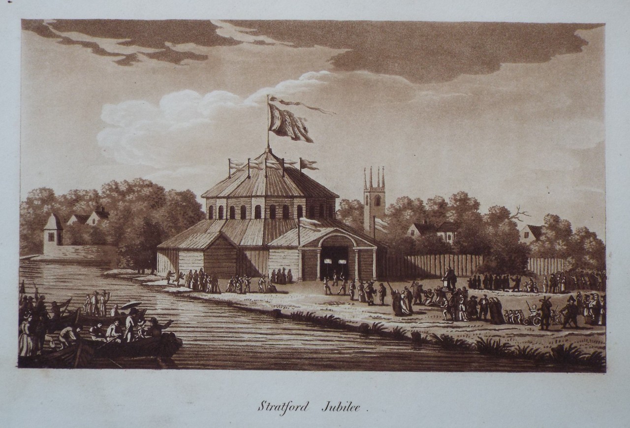 Aquatint - Stratford Jubilee, - Ireland