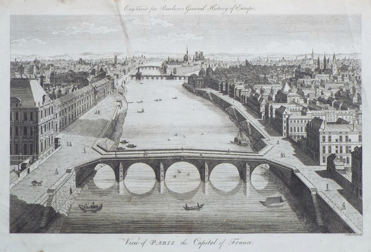 Print - View of Paris the Capital of France. - 