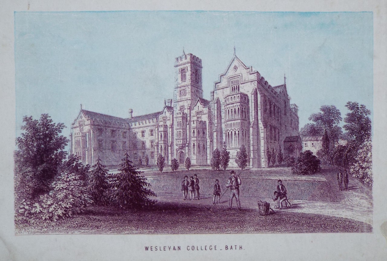 Chromo-lithograph - Wesleyan College - Bath. - T