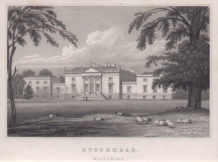 Print - Stourhead, Wiltshire. - Mansell