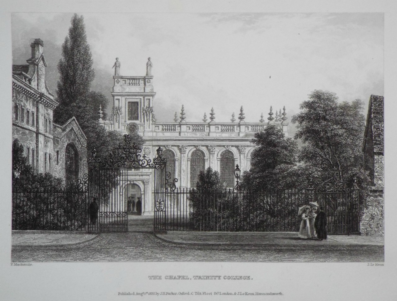 Print - The Chapel, Trinity College. - Le