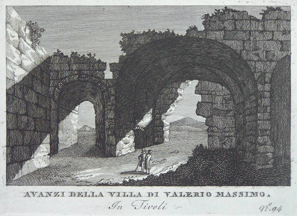 Print - Avanzi della Villa di Valerio Massimo. In Tivoli