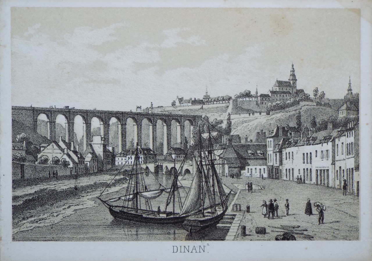 Lithograph - Dinan.