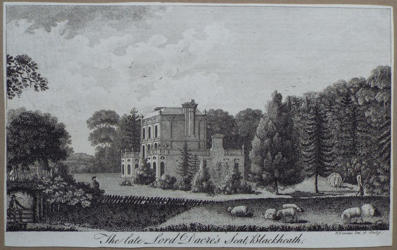 Print - The Late Lord Dacre's Seat, Blackheath. - Nixon