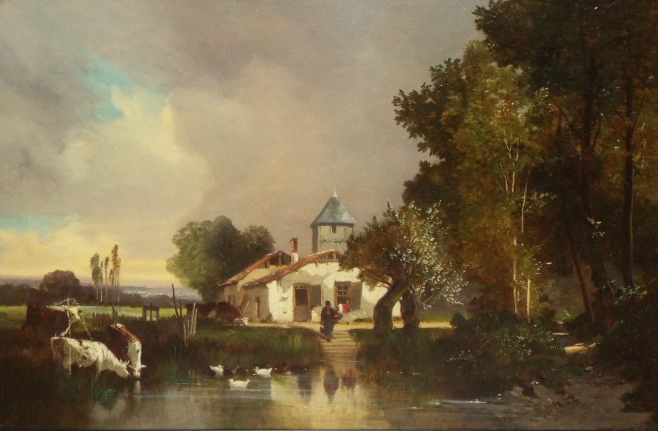 Oil on canvas - Dutch landscape