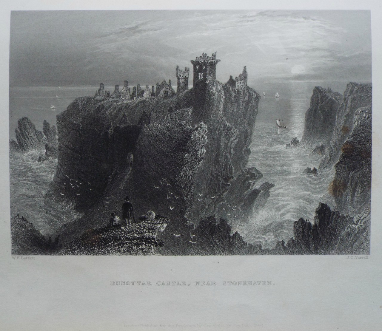 Print - Dunottar Castle, near Stonehaven. - Varrall