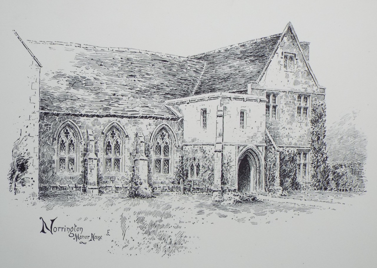 Lithograph - Norrington Manor House