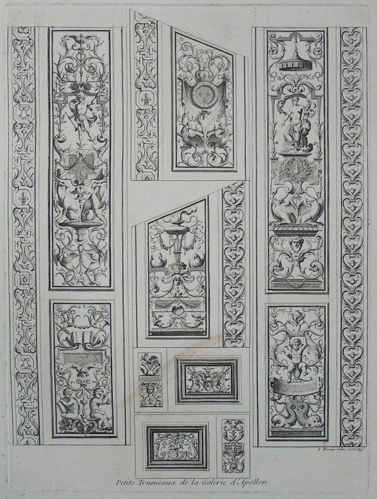 Print - Petits Trumeaux de la Galerie d'Apollon - Berain