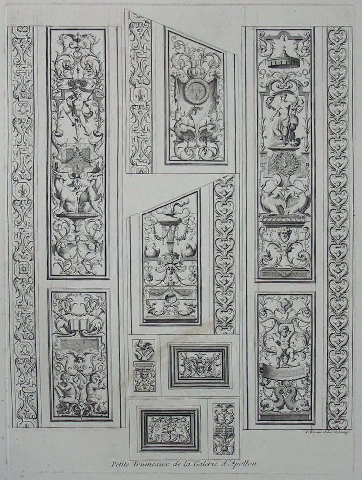 Print - Petits Trumeaux de la Galerie d'Apollon - Berain