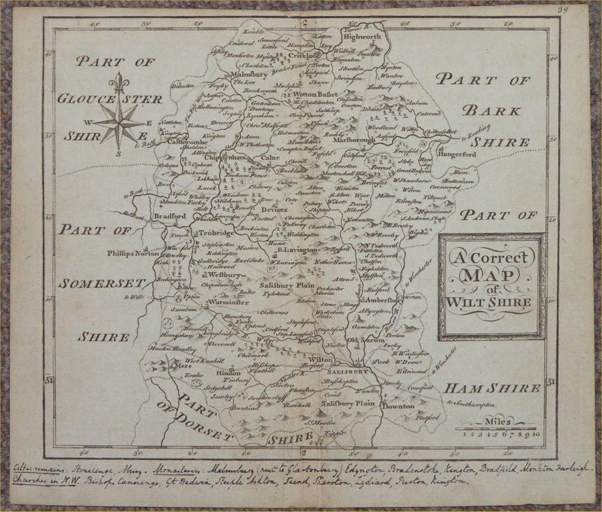 Map of Wiltshire - Osborne