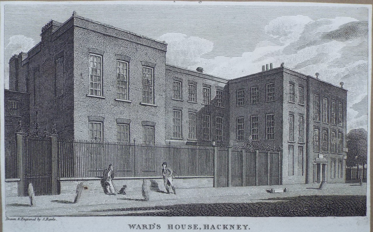 Print - Ward's House, Hackney. - Rawle