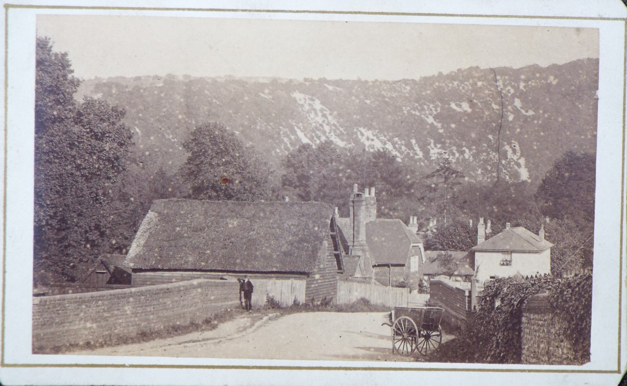 Photograph - Village scene (South Downs?)