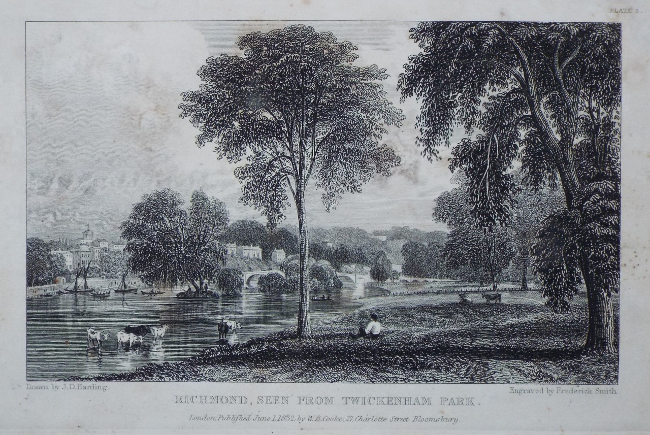 Print - Richmond, seen from Twickenham Park. - Smith