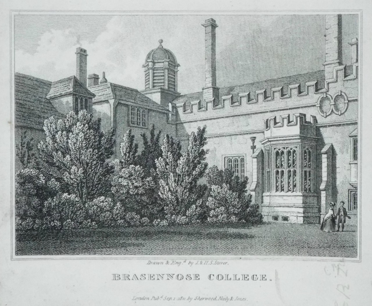 Print - Brasennose College. - Storer