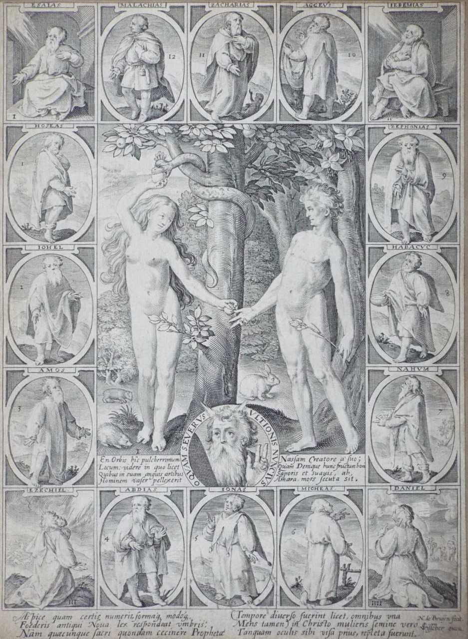 Print - (Adam and Eve Standing under the Tree of Forbidden Fruit) - De