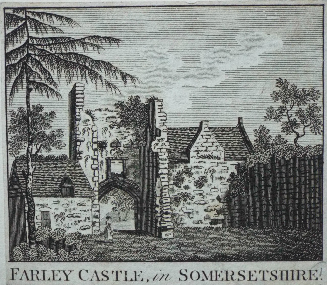 Print - Farley Castle, in Somersetshire.