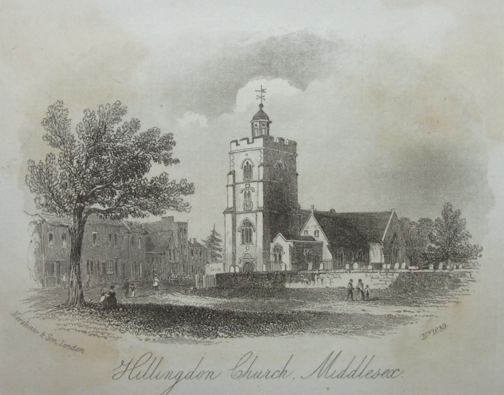 Steel Vignette - Hillingdon Church, Middlesex - Kershaw
