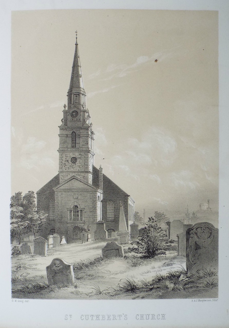 Lithograph - St. Cuthbert's Church