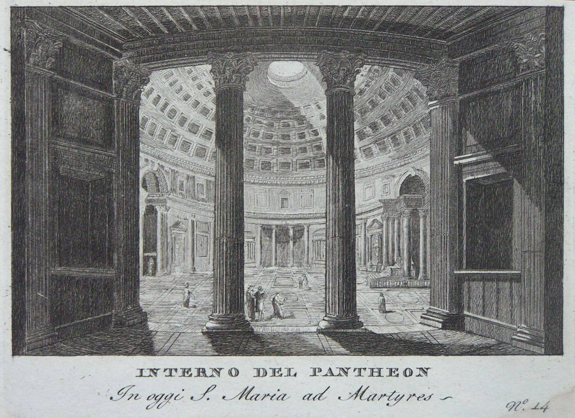 Print - Interno de Pantheon In oggi S. Maria ad Martyres