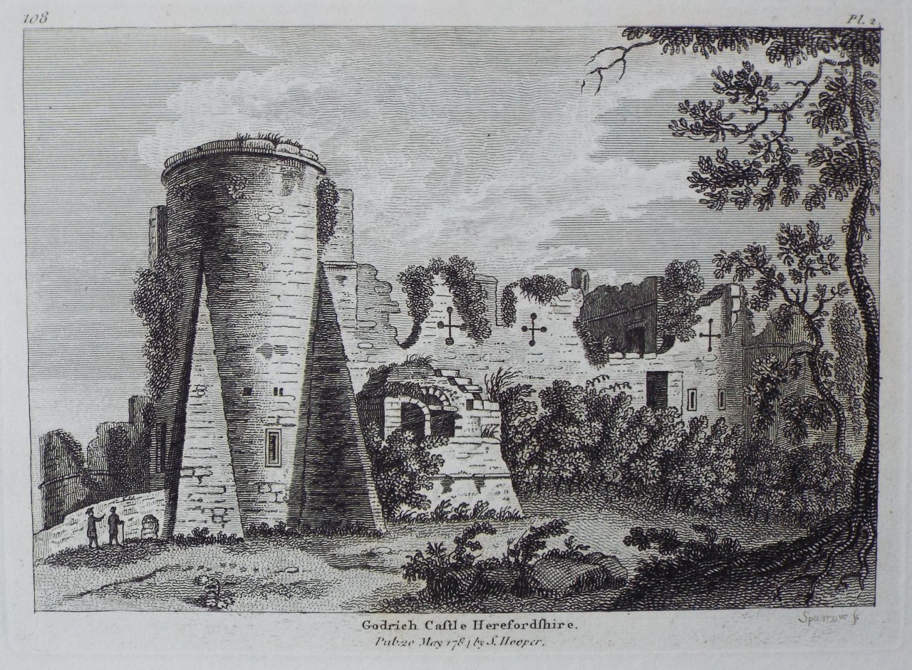 Print - Godrich Castle Herefordshire. - 
