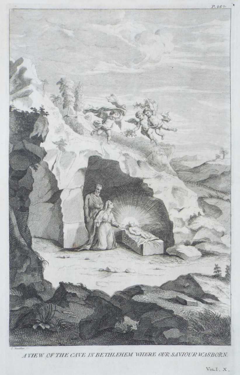 Print - A View of the Cave in Bethlehem where Our Saviour was Born. - Wandelaer