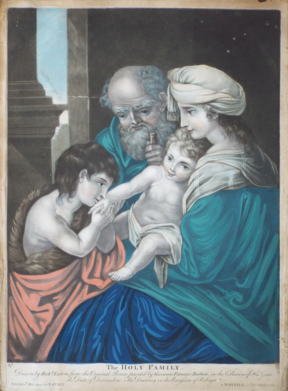 Mezzotint - The Holy Family. - Earlom