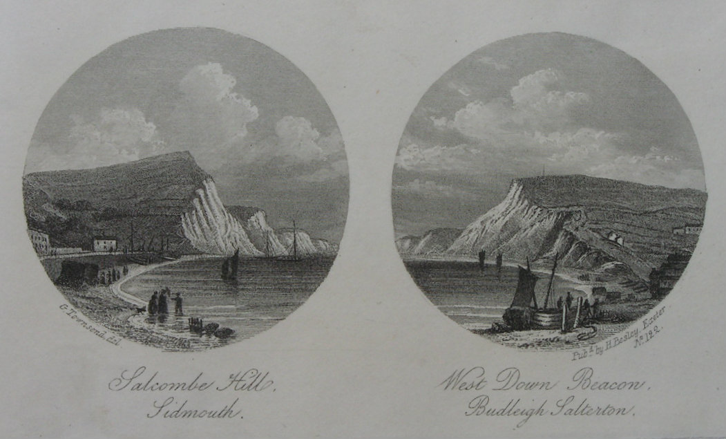 Steel Vignette - Salcombe Hill, Sidmouth and West Down Beacon, Budleigh Salterton