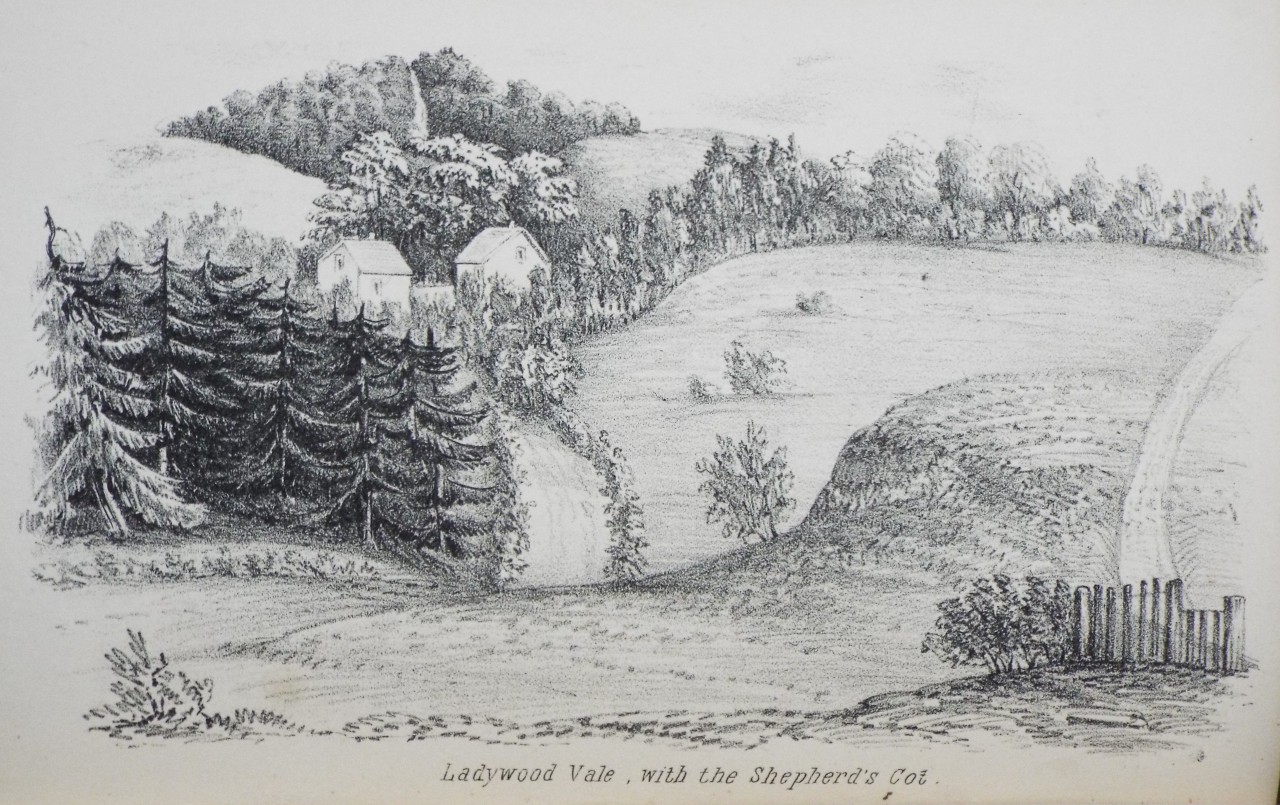 Lithograph - Ladywood Vale with the Shepherd's Cot