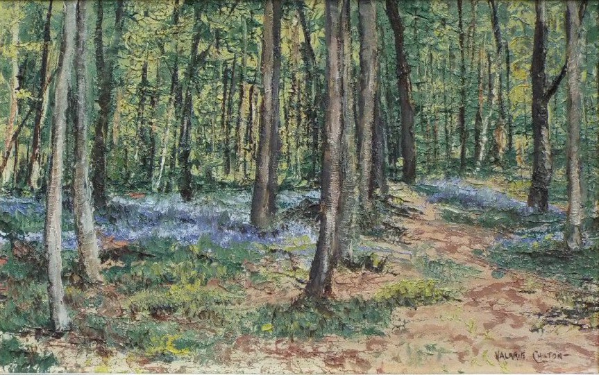 Oil on board - Frith Woods, Eastcombe