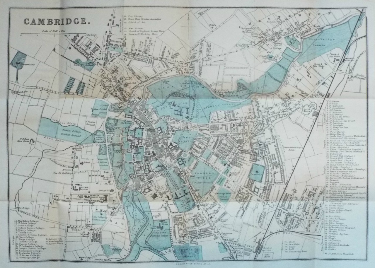 Map of Cambridge - Cambridge