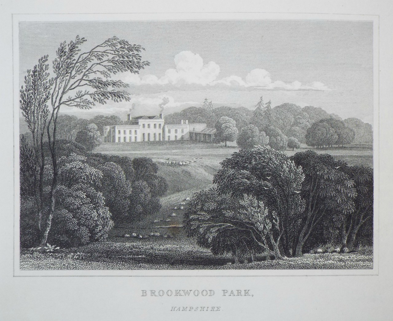Print - Brookwood Park, Hampshire. - Byrne