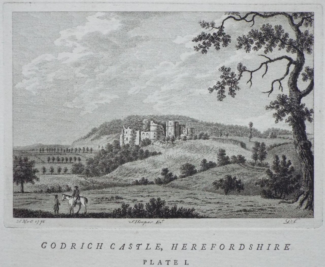 Print - Goodrich Castle, Herefordshire. Plate I - D