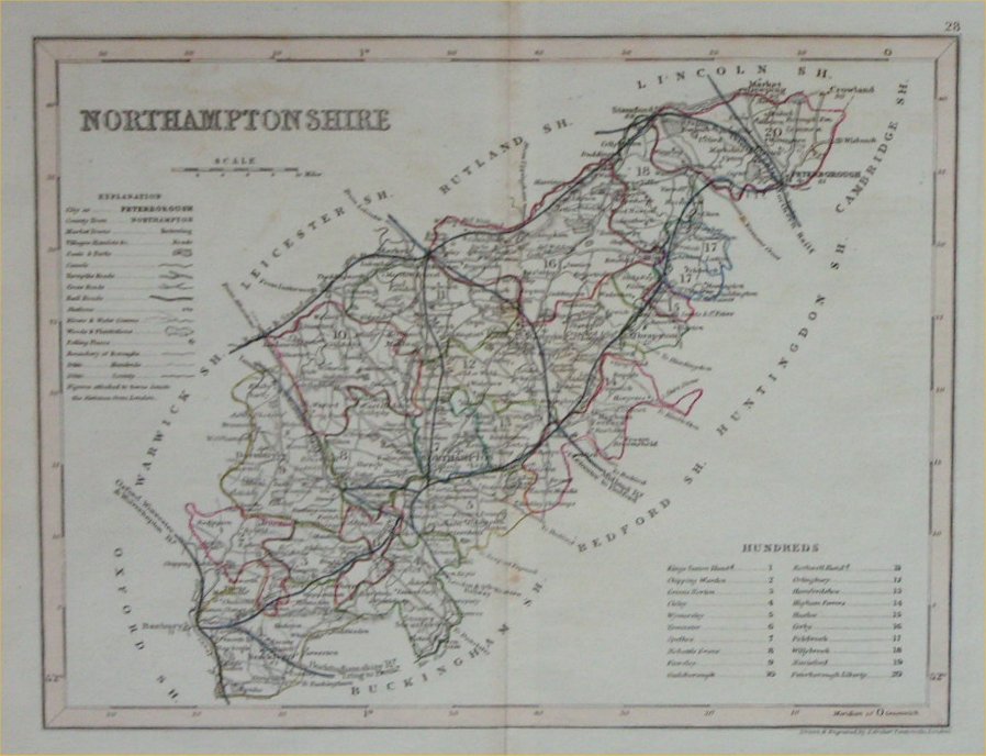 Map of Northamptonshire - Archer