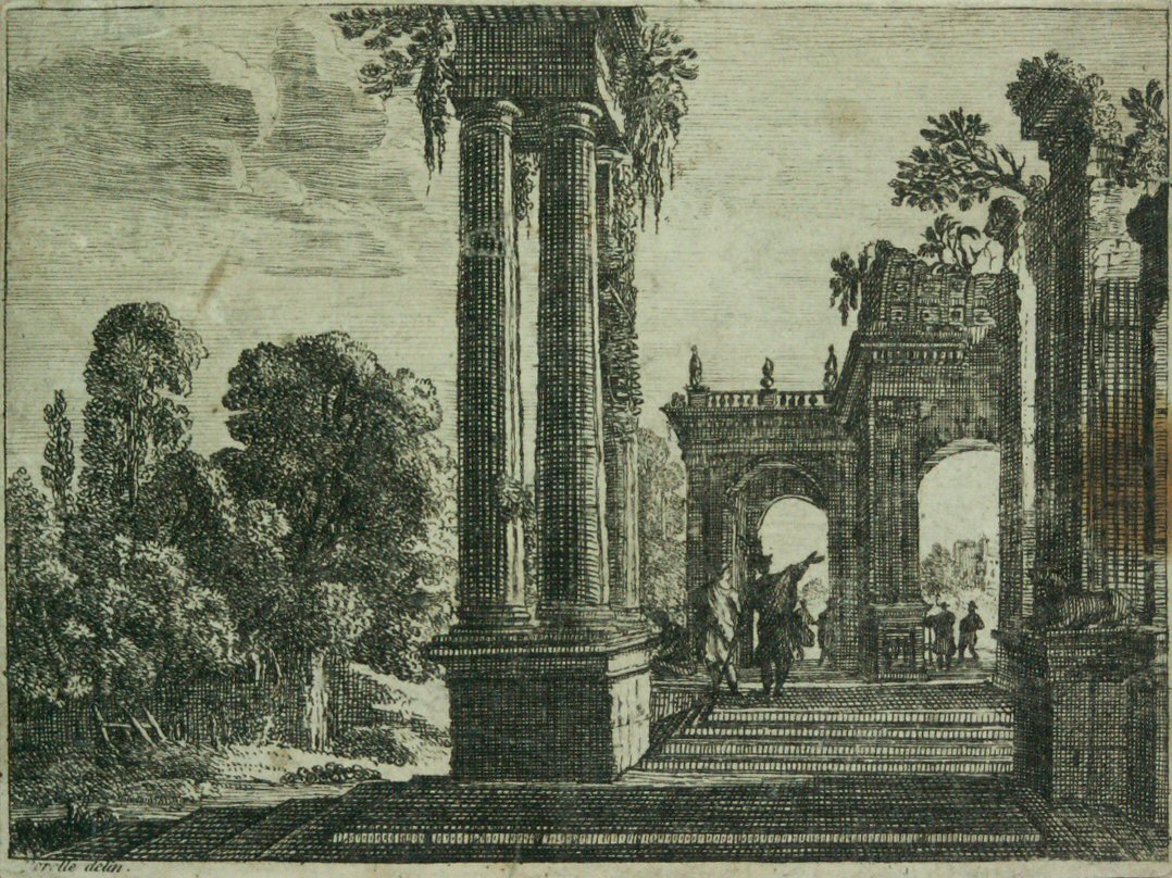 Etching - (Classical ruins)