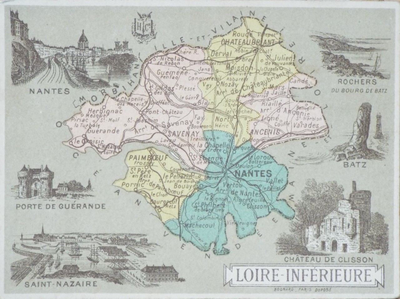 Map of Loire Inferieure