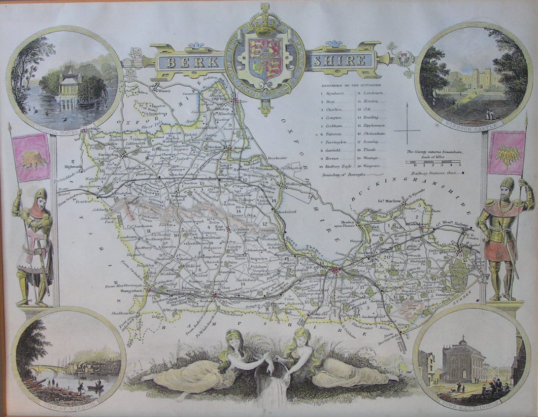 Map of Berkshire - Moule