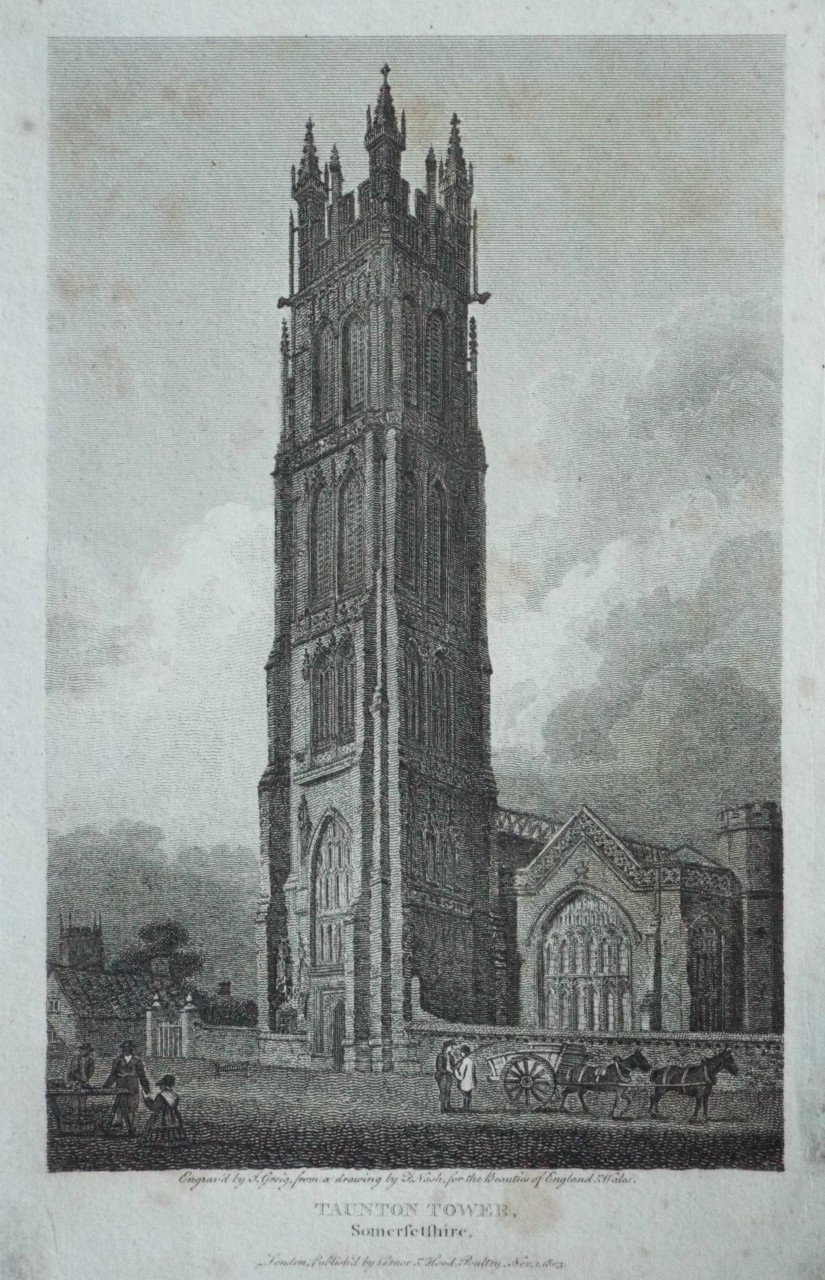 Print - Taunton Tower, Somersetshire.